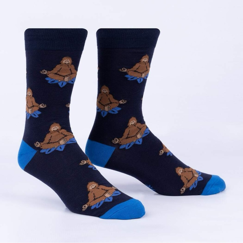 Meditating Bigfoot Socks